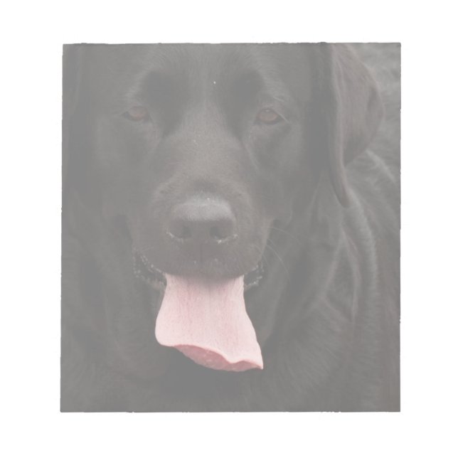 Black hund ansikte anteckningsblock (Framsida)