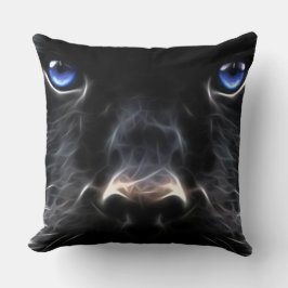 Black Hund Dekorativ kudde