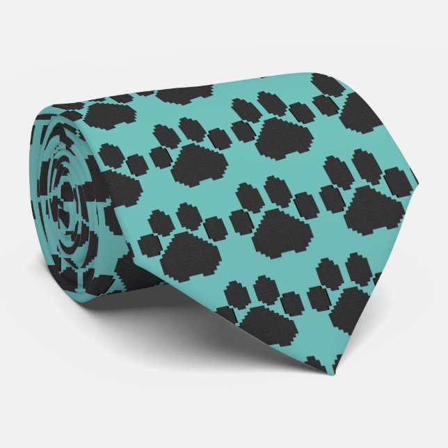 Black Hund Pawprint Byggnad Blocks Slips (Rullad)