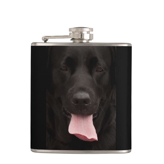 Black hund porträtt fickplunta (Framsidan)