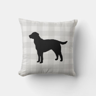 Black Hund Silhouette Halloween Fall Dekorativ kud Kudde