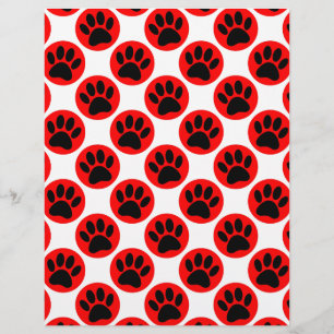 Black Hund Tass i Röda Polka dots