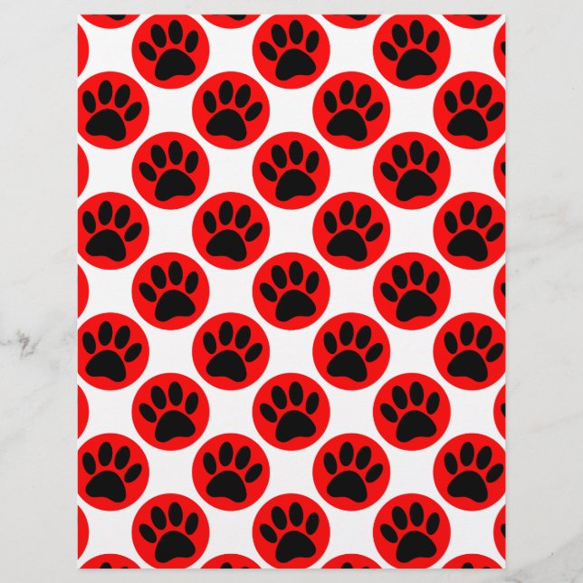 Black Hund Tass i Röda Polka dots (Framsida)