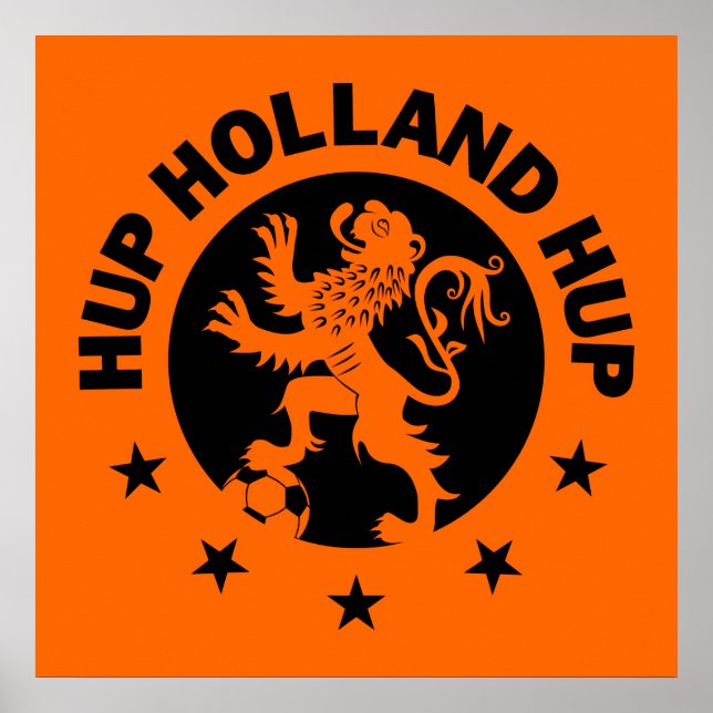 Black Hup Holland - Editable Background färg Poster (Framsidan)