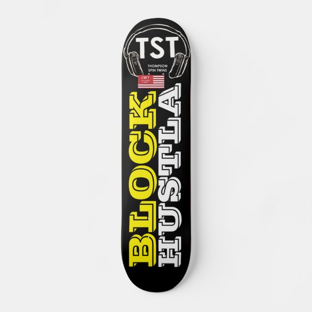 BLACK HUSTLA Skateboard (Framsida)