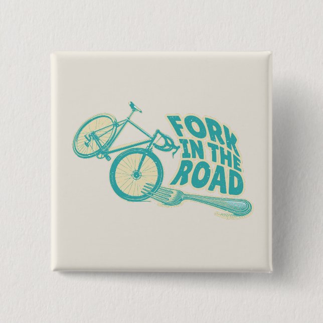 Bläck i den lustiga cykeln knapp (Framsida)