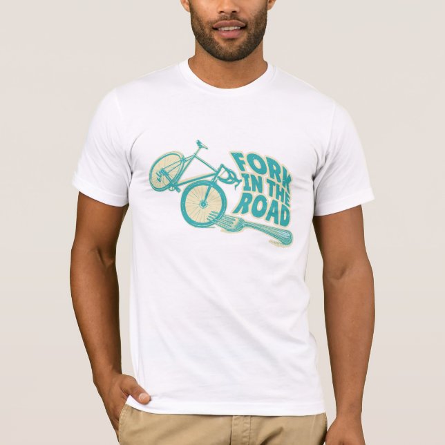 Bläck i den lustiga cykeln t shirt (Framsida)