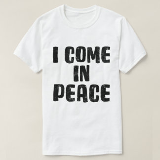 BLACK I Kom I Peace I är Peace-underbart matchande T Shirt