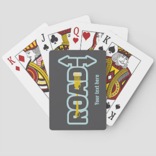 Bläck i vägtypografisk texttext casinokort