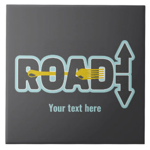 Bläck i vägtypografisk texttext kakelplatta