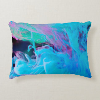 bläck i vattenabstrakt, akryl, konst, konst, konst prydnadskudde