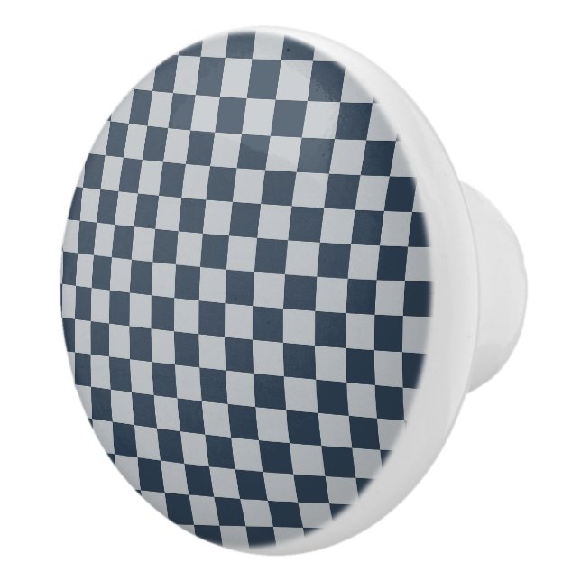 Black ice checkered board pattern knopp (Höger)