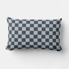 Black ice checkered board pattern lumbarkudde