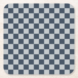 Black ice checkered board pattern underlägg papper kvadrat