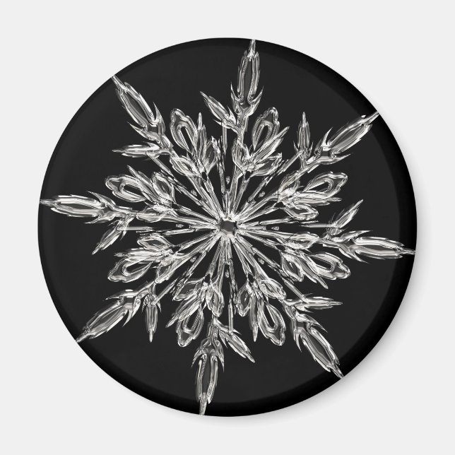 Black Ice Crystal Magnet (Framsidan)