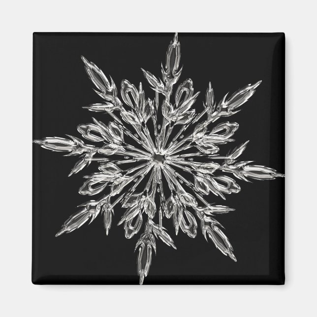Black Ice Crystal Magnet (Framsidan)
