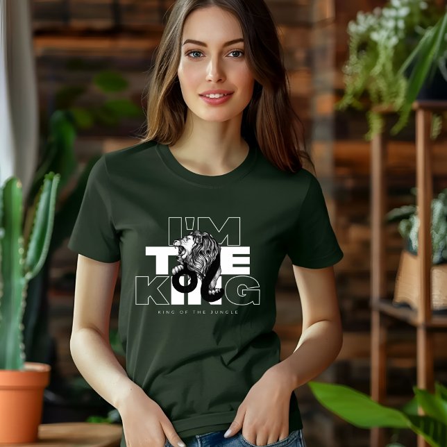 Black Illustrated Im the Kung T-shirt (Skapare uppladdad)