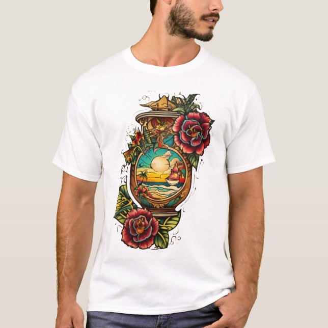 Bläck Imagination: Tatto Tee T-Shirt Design (Framsida)