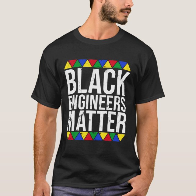 Black Ingenjör Matter Black Pride T Shirt (Framsida)