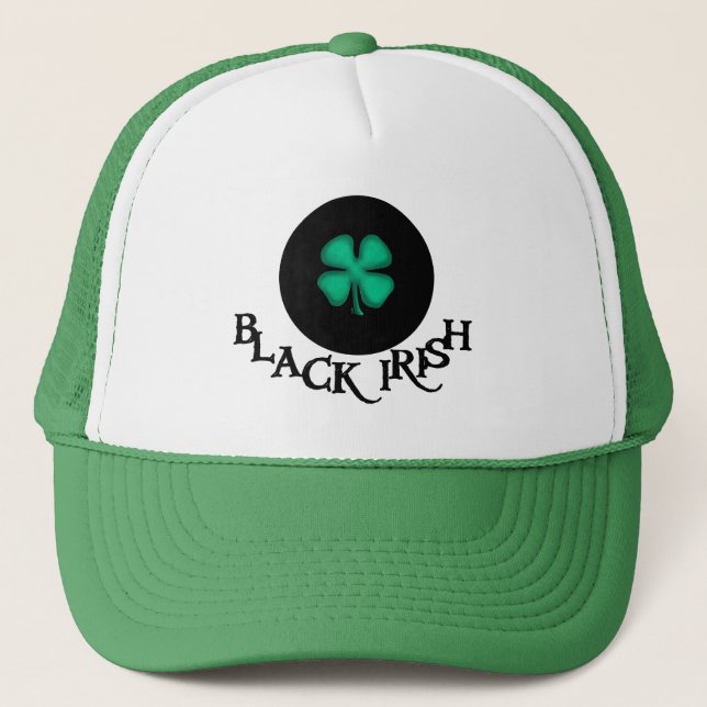 Black Irish Circle grönt hat Keps (Framsida)