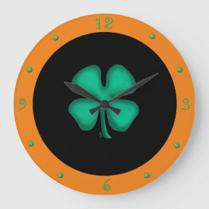 Black Irish Circle wall-klocka Stor Klocka