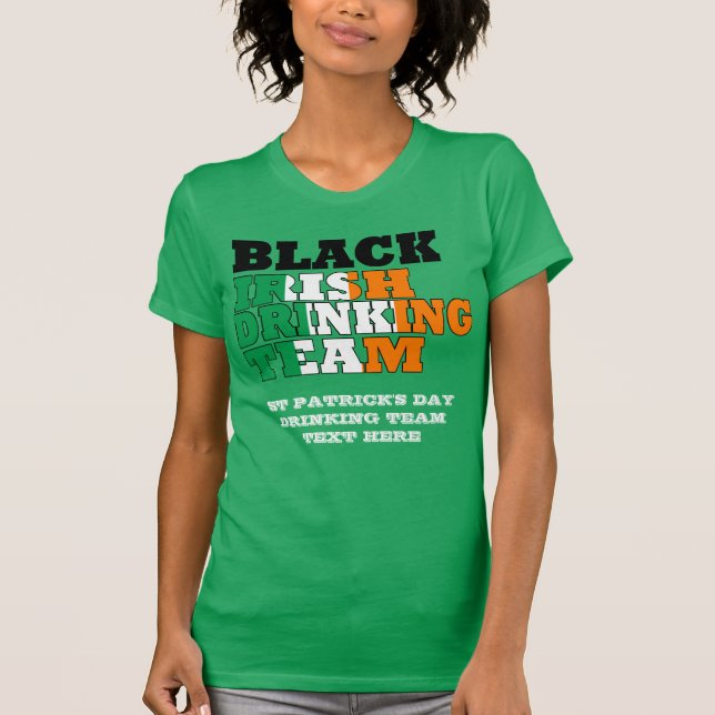 Black Irish Drinking Team Tröja (Framsida)