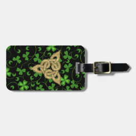 Black Irish Knotwork - Anpassa Bagagebricka