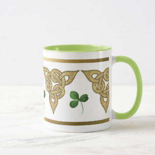 Black Irish Knotwork Mugg