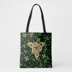 Black Irish Knotwork Tygkasse