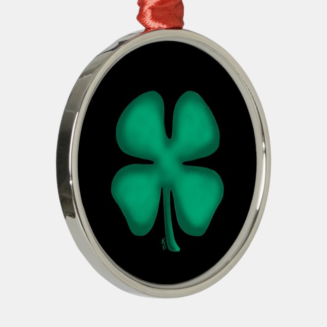 Black Irish round premium ornament (Höger)