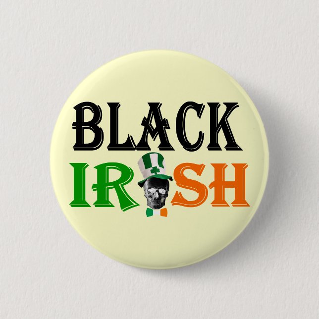 Black Irish St patrick's day Knapp (Framsida)