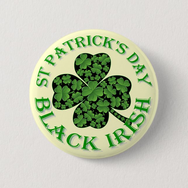 Black Irish St patrick's day Knapp (Framsida)