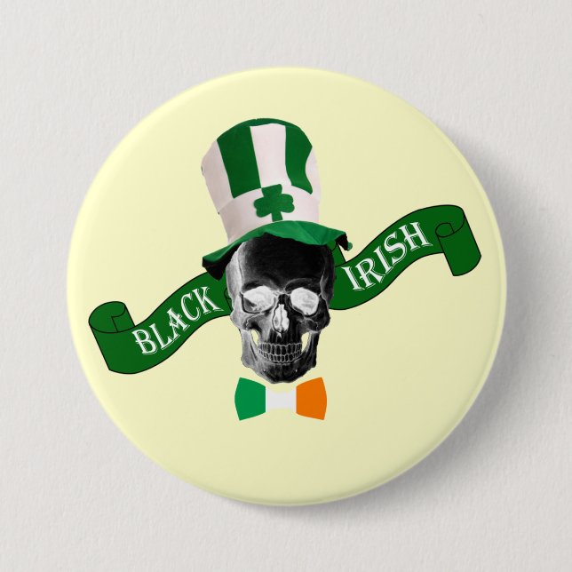 Black Irish St patrick's day Knapp (Framsida)