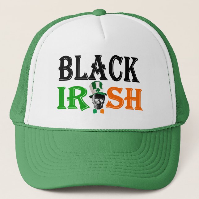 Black Irish St patrick's day Truckerkeps (Framsida)