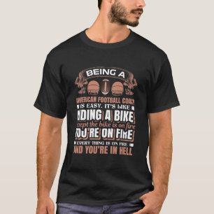 Black Is a Football Coach Humor Shirt T