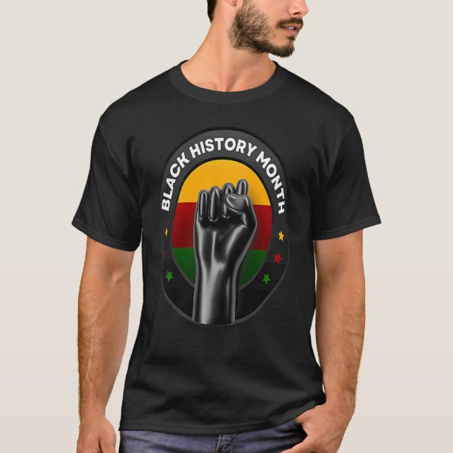 Black Is Beautiful Black History Month  We Are All T Shirt (Framsida)