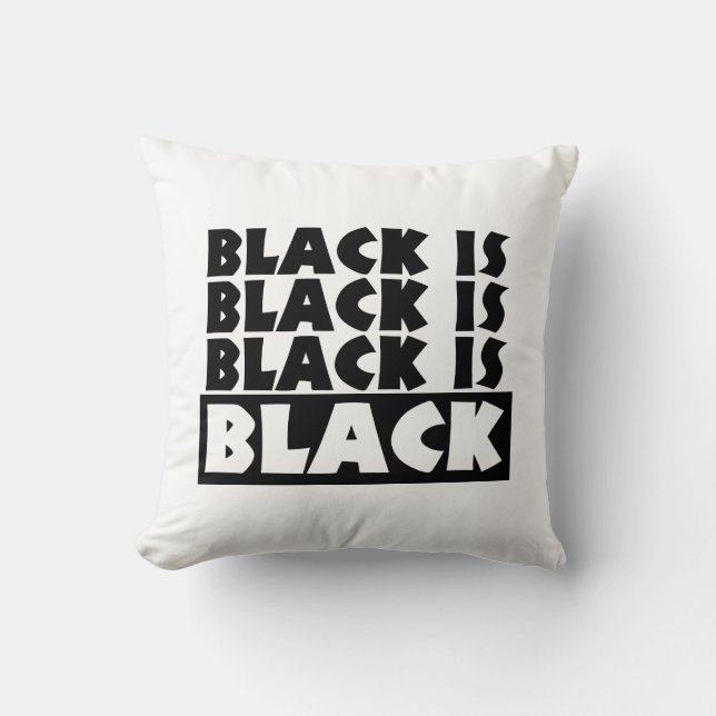 Black Is Black Kudde (Framsida)