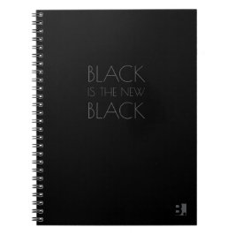 Black is the new Black - Typografi anteckningsbok