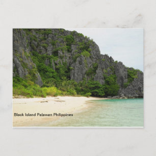 Black Island Palawan Filippinerna Vykort