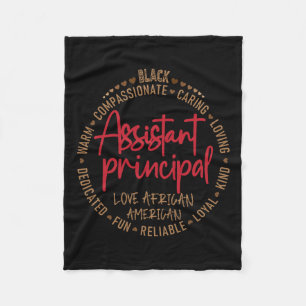 Black Istant Principal Kärlek African American Fleecefilt