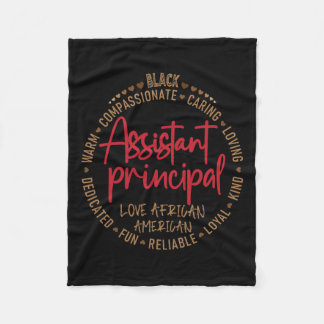 Black Istant Principal Kärlek African American Fleecefilt