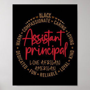 Black Istant Principal Kärlek African American Poster