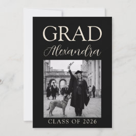 Black Ivory Veterinary Medicine Graduation Party Inbjudningar