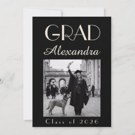 Black Ivory Veterinary Medicine Graduation Party Inbjudningar