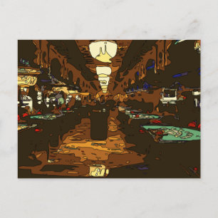 Black Jack och Poker Bord i Las Vegas Vykort