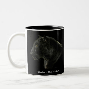 Black Jaguar Big Cat MAKE MINE BLACK! Drink Mugg