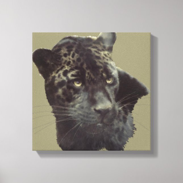 Black Jaguar Canvastryck (Framsida)