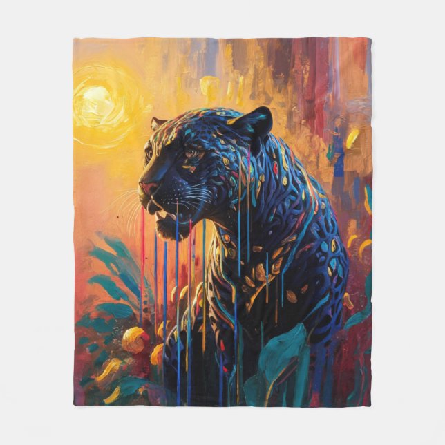 Black Jaguar Fleecefilt (Framsidan)