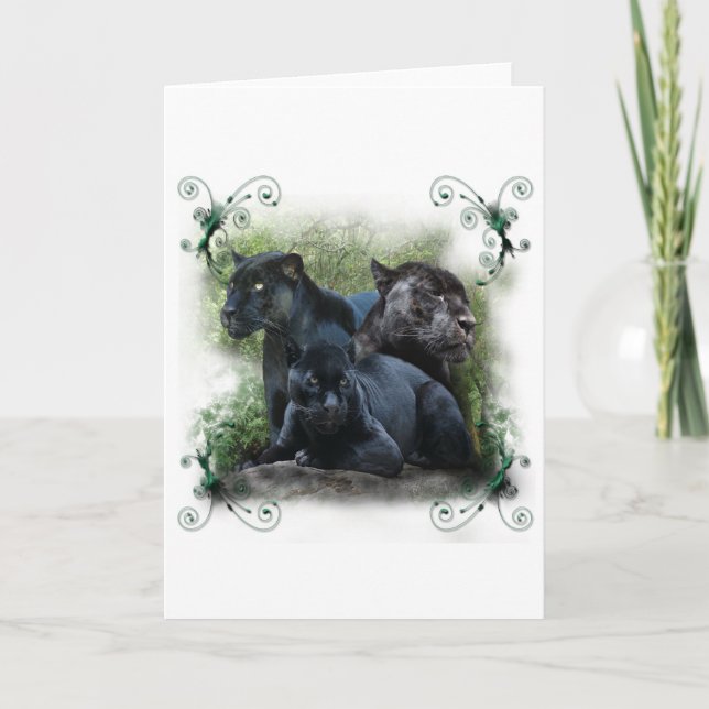 Black Jaguar Helgkort (Framsida)