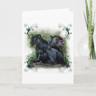 Black Jaguar Helgkort